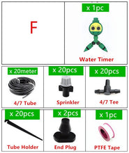 Load image into Gallery viewer, 5-40m Misting Sprinkler With Splitter Water Timer 2-Ways SpGarden Watering Drip Irrigation Plant Automatic Dripper Watering Kits
