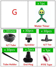 Load image into Gallery viewer, 5-40m Misting Sprinkler With Splitter Water Timer 2-Ways SpGarden Watering Drip Irrigation Plant Automatic Dripper Watering Kits
