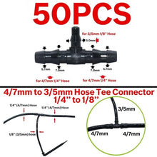 Load image into Gallery viewer, KESLA 50PCS Bend Arrow Dripper Micro Drip Irrigation Kit Emitters for 3/5mm Hose Garden Watering Saving Micro Dripper Greenhouse

