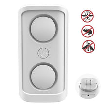 Load image into Gallery viewer, Double Speakers Electromagnetic Ultrasonic Pest Repeller Plug-In Electronic Repellent for Mice Rats Bed Bugs Insect Drive
